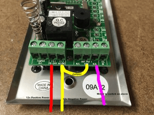 wiring diagram for keypad